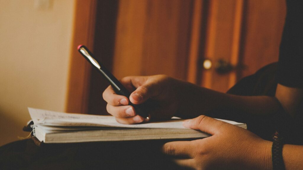 journal prompt photo